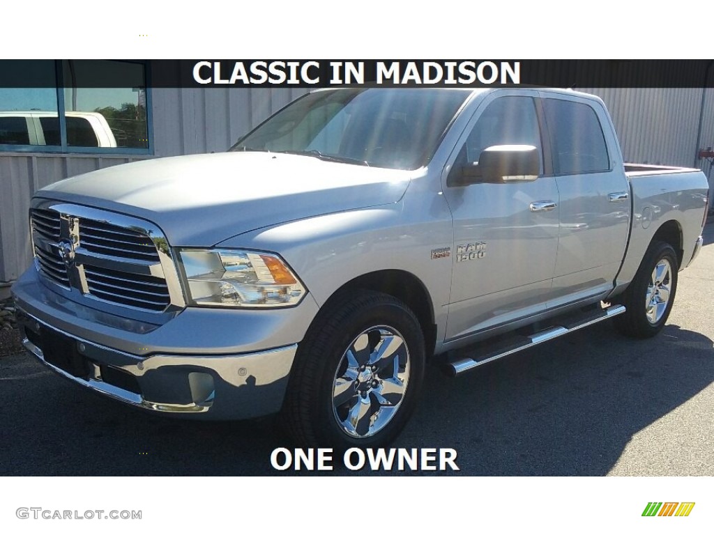 2014 1500 SLT Crew Cab 4x4 - Bright Silver Metallic / Black/Diesel Gray photo #1