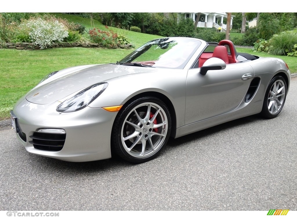 2013 Boxster S - Platinum Silver Metallic / Carrera Red Natural Leather photo #1