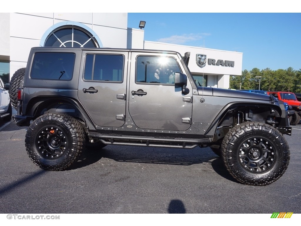 2016 Wrangler Unlimited Sport 4x4 - Granite Crystal Metallic / Black photo #8