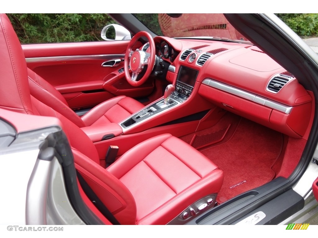 2013 Porsche Boxster S Carrera Red Natural Leather Dashboard Photo #116152811
