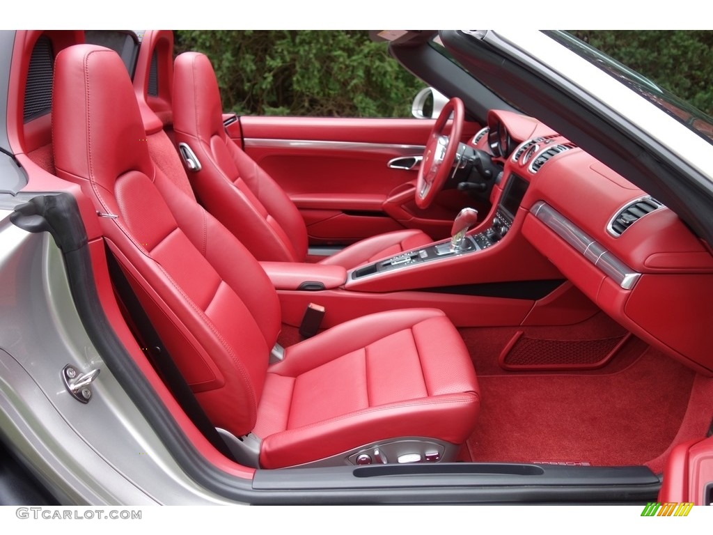Carrera Red Natural Leather Interior 2013 Porsche Boxster S Photo #116152832