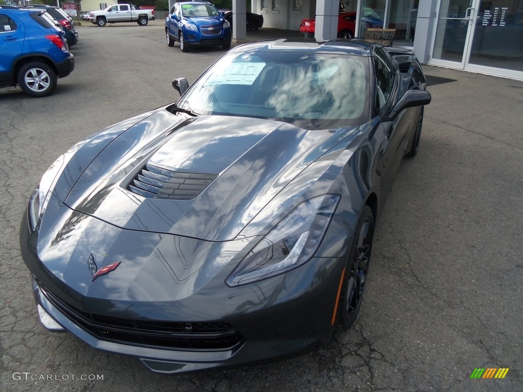 2017 Corvette Stingray Coupe - Watkins Glen Gray Metallic / Jet Black photo #1