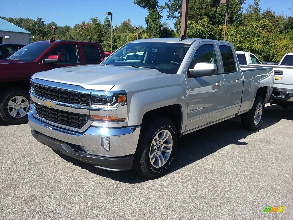2017 Silverado 1500 LT Double Cab 4x4 - Silver Ice Metallic / Jet Black photo #1