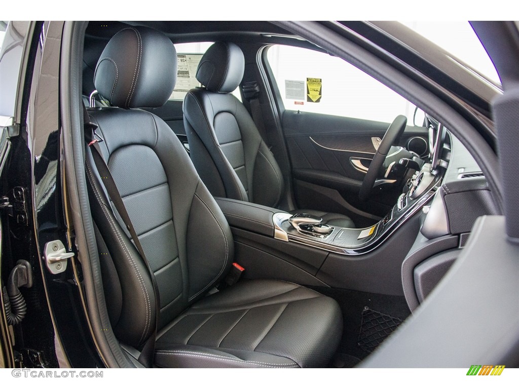 Black Interior 2017 Mercedes-Benz C 300 Sedan Photo #116153561