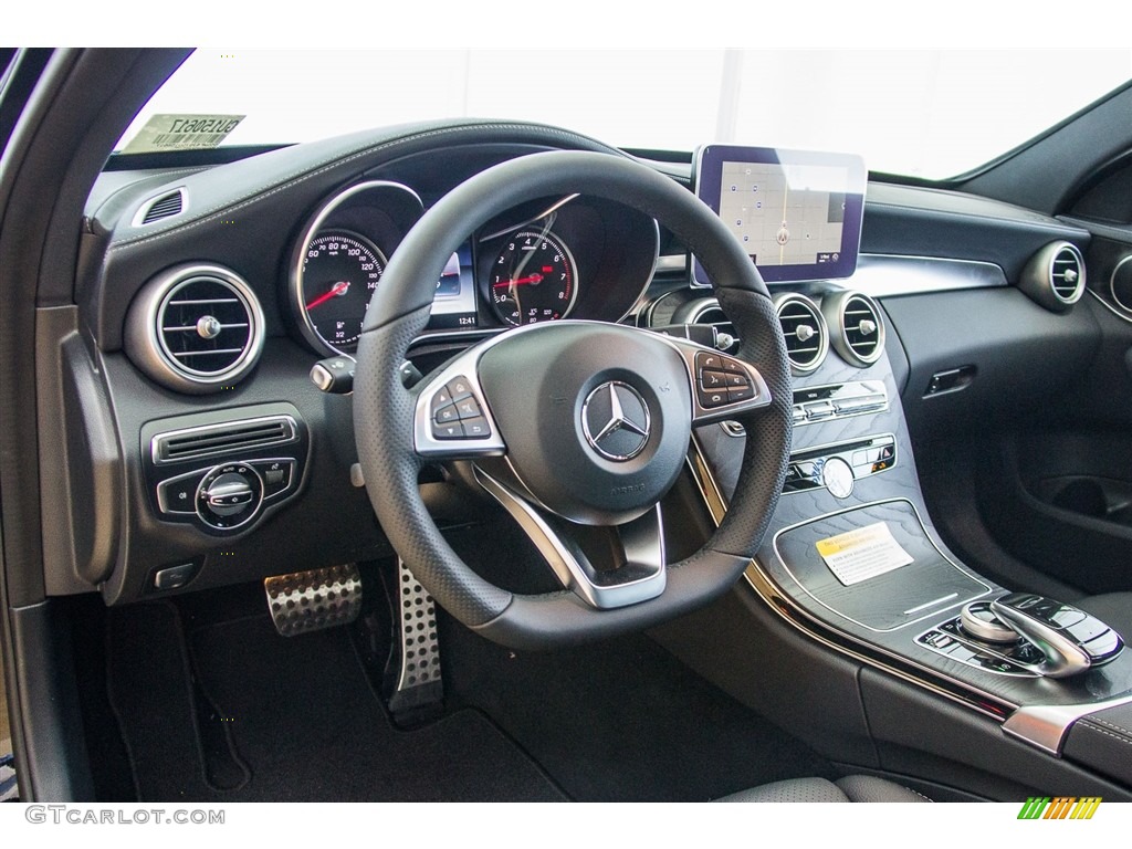 2017 Mercedes-Benz C 300 Sedan Black Dashboard Photo #116153621