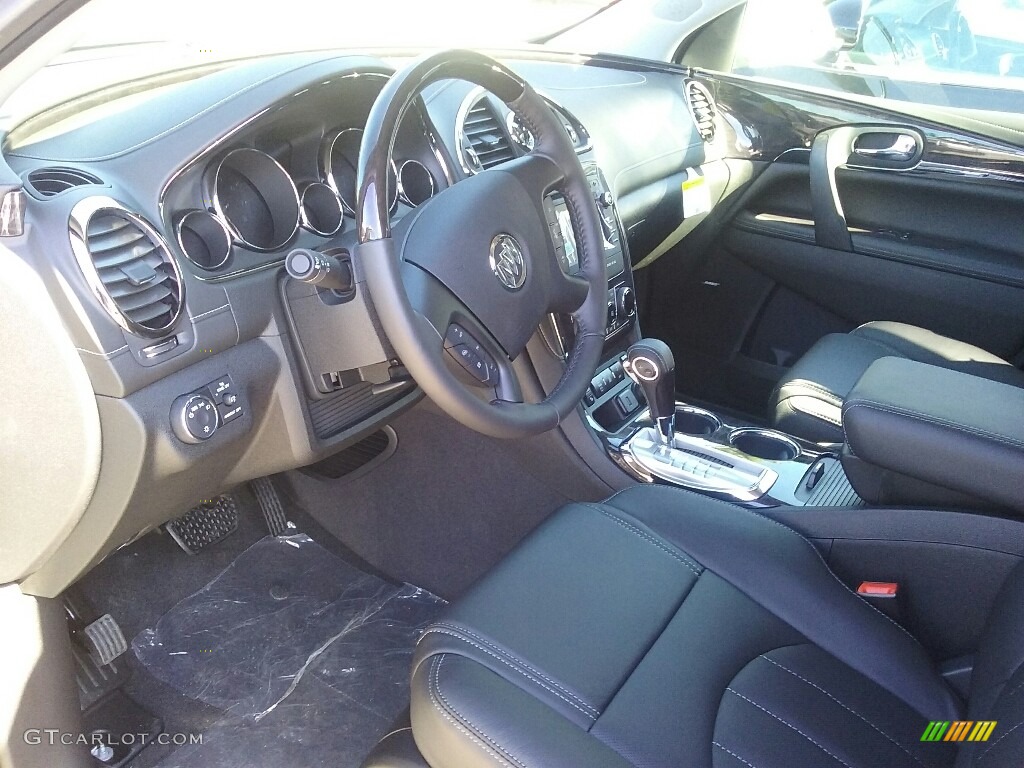 2017 Enclave Leather AWD - Sparkling Silver Metallic / Ebony/Ebony photo #3