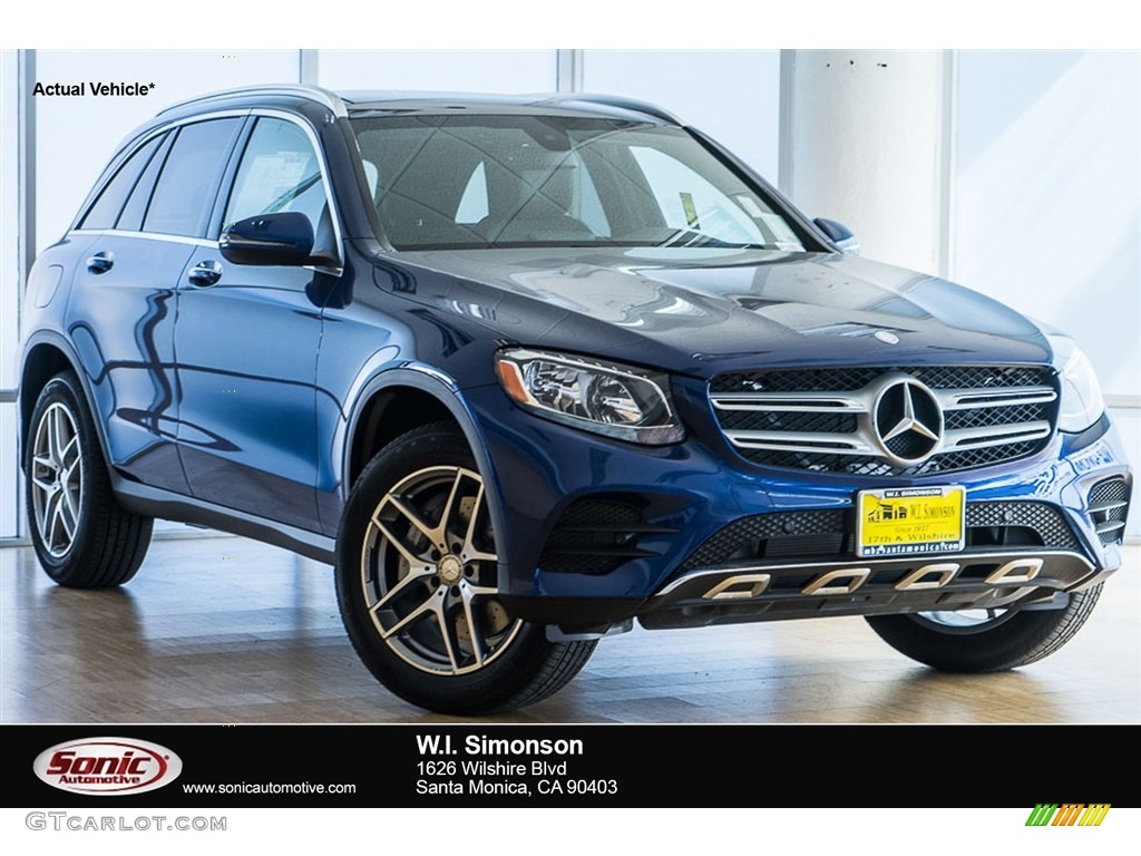 2017 GLC 300 - Brilliant Blue Metallic / Espresso Brown/Black photo #1