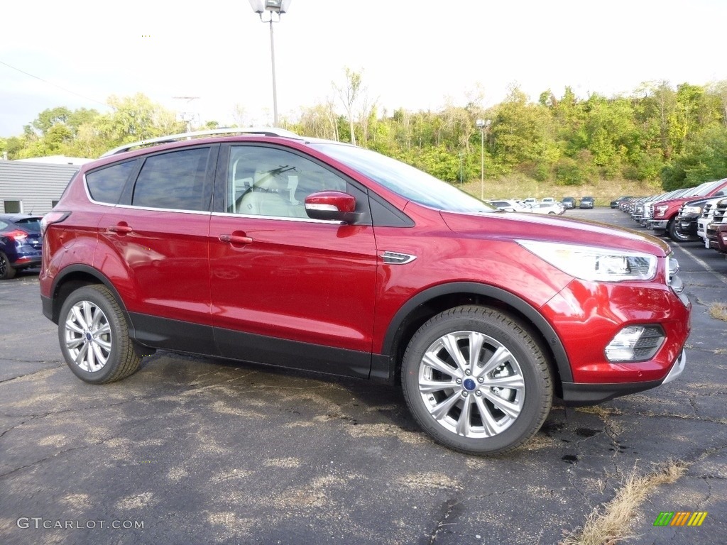 2017 Escape Titanium 4WD - Ruby Red / Medium Light Stone photo #1