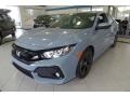 Sonic Gray Pearl 2017 Honda Civic EX-L Navi Hatchback Exterior