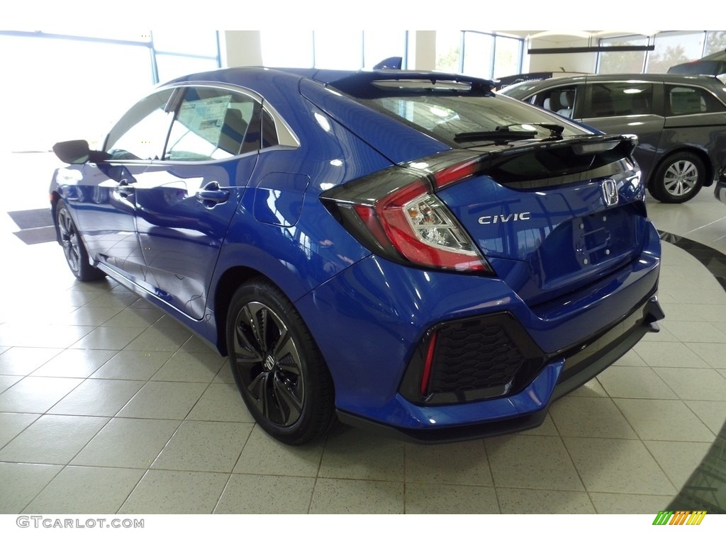 Aegean Blue Metallic 2017 Honda Civic EX-L Navi Hatchback Exterior Photo #116160944