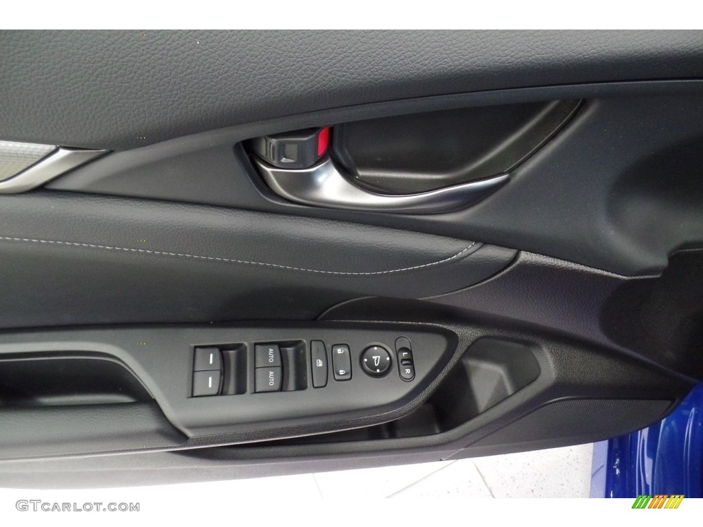 2017 Honda Civic EX-L Navi Hatchback Black Door Panel Photo #116161070