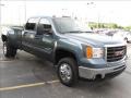 2009 Stealth Gray Metallic GMC Sierra 3500HD SLT Crew Cab Dually  photo #6