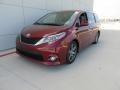 2017 Salsa Red Pearl Toyota Sienna SE  photo #7