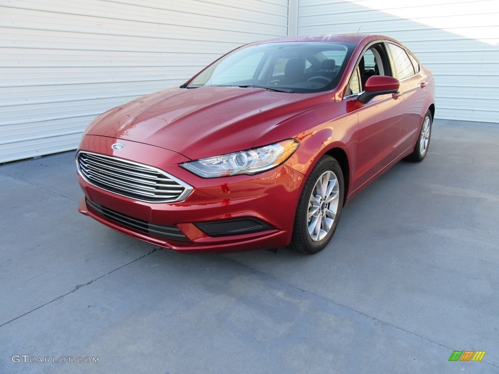 Ruby Red 2017 Ford Fusion SE Exterior Photo #116165336