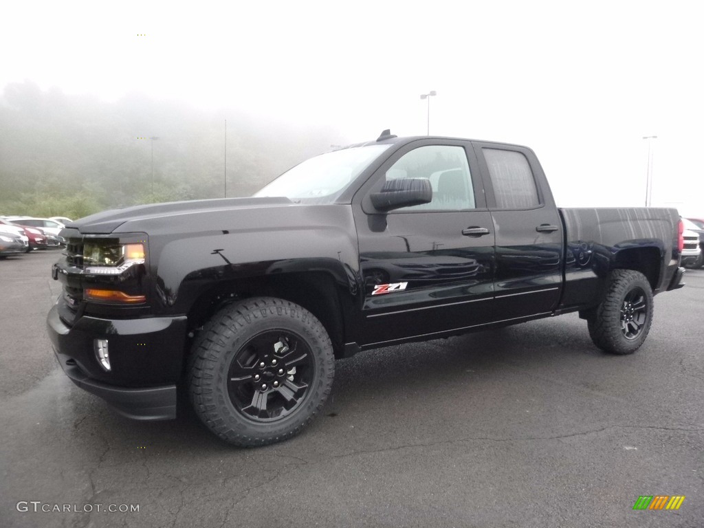 2017 Silverado 1500 LT Double Cab 4x4 - Black / Jet Black photo #1