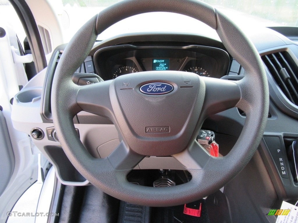 2017 Ford Transit Van 150 LR Regular Pewter Steering Wheel Photo #116166539