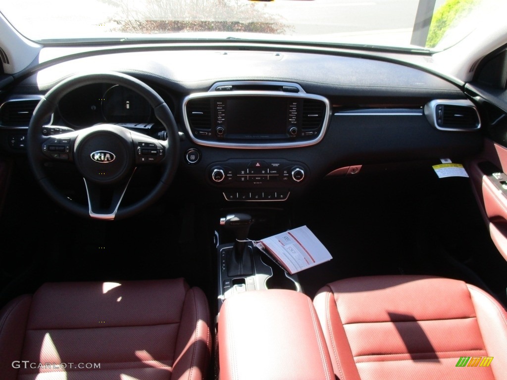 2017 Kia Sorento SX V6 Merlot Dashboard Photo #116167781