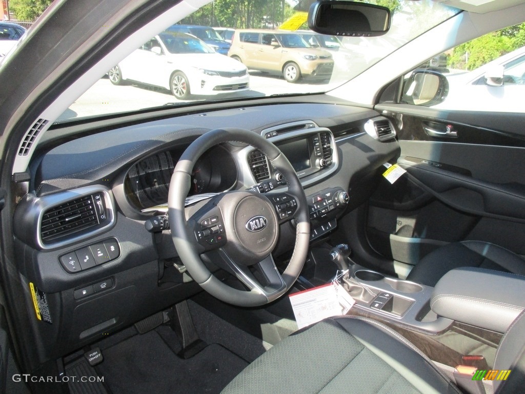 Black Interior 2017 Kia Sorento EX V6 Photo #116168174
