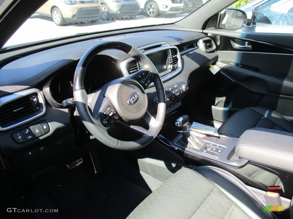 Black Interior 2017 Kia Sorento SXL V6 Photo #116168366