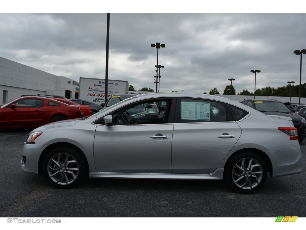 2014 Sentra SR - Brilliant Silver / Charcoal photo #6