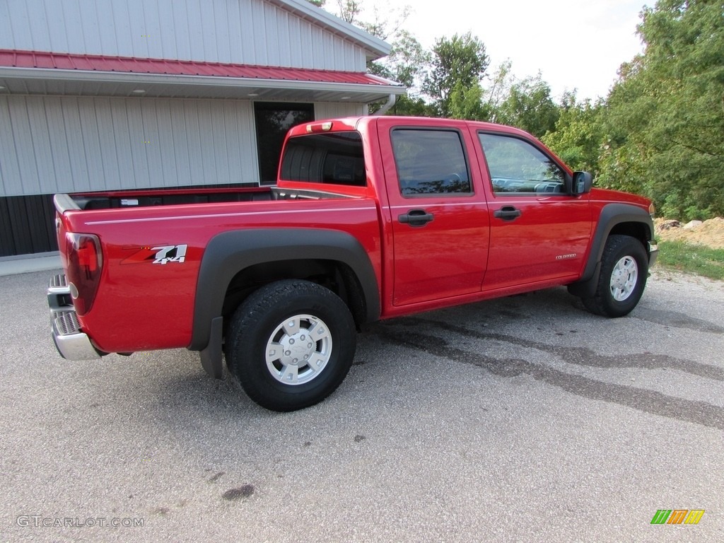 2005 Colorado LS Crew Cab 4x4 - Victory Red / Very Dark Pewter photo #6