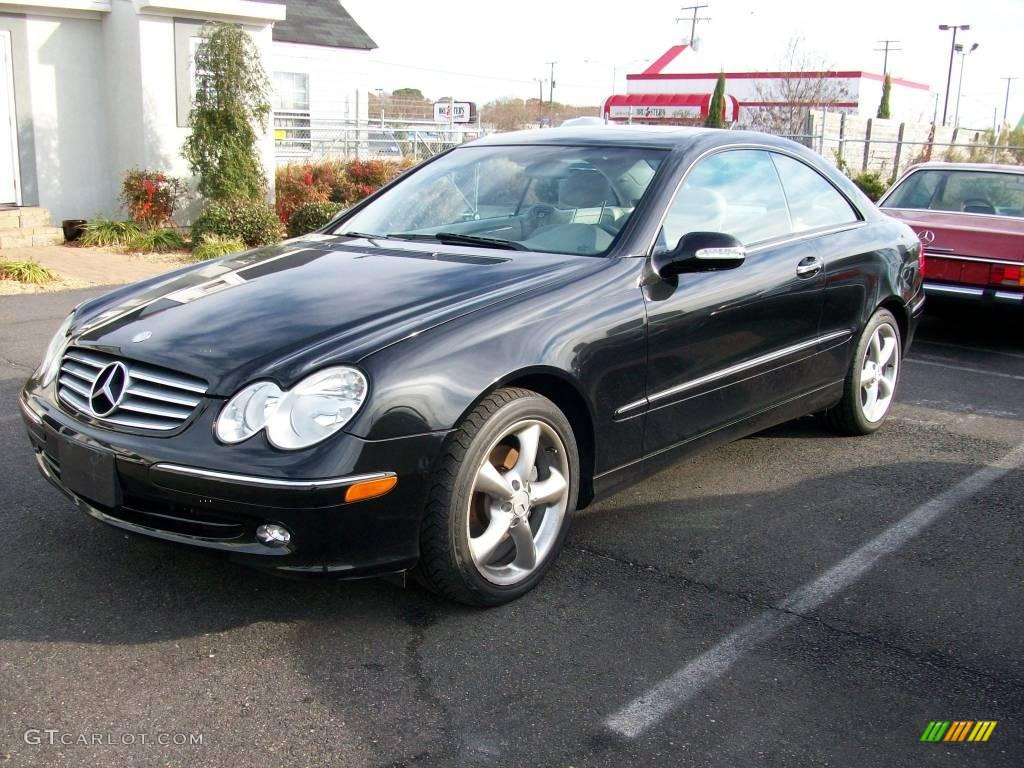 Black Mercedes-Benz CLK