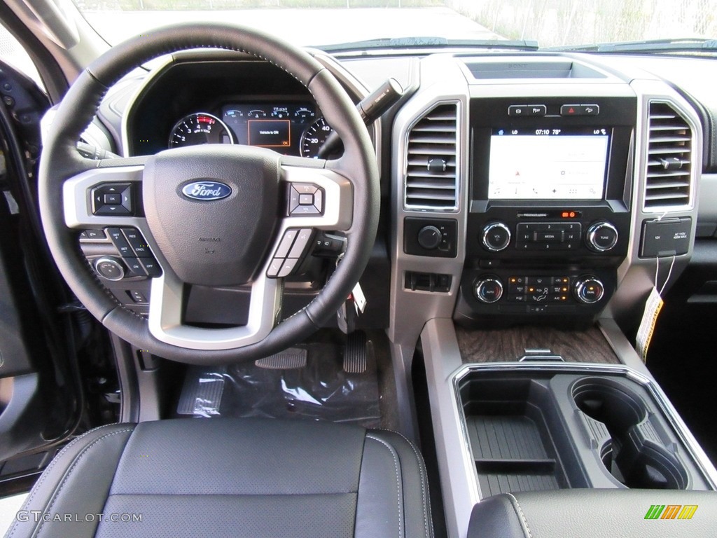2017 Ford F350 Super Duty Lariat Crew Cab 4x4 Black Dashboard Photo #116172893