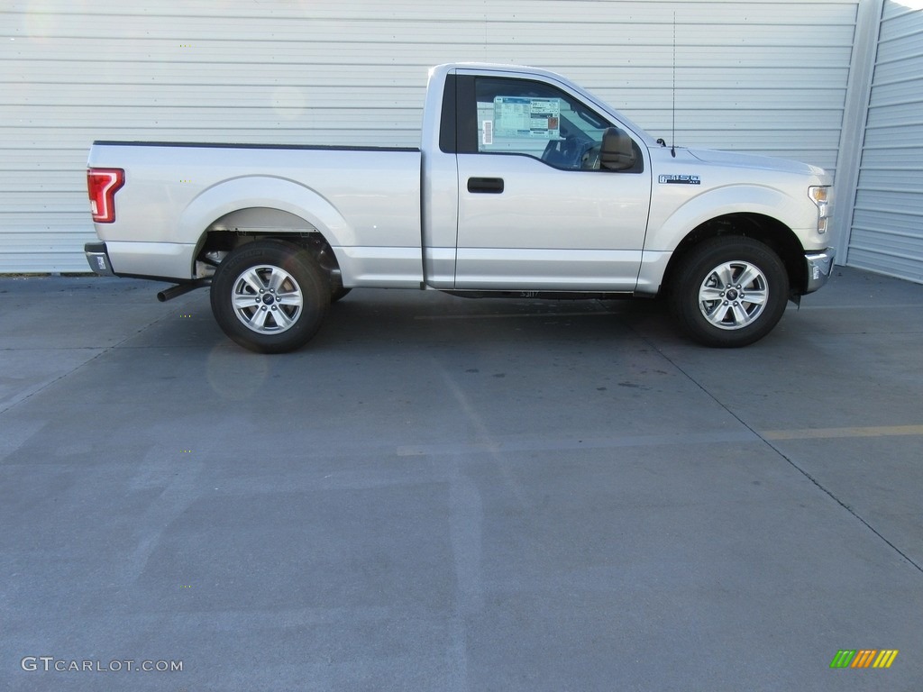 2016 F150 XL Regular Cab - Ingot Silver / Medium Earth Gray photo #3