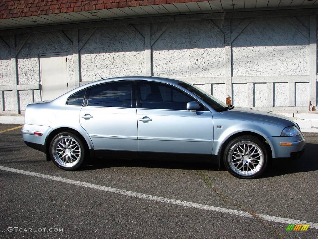 2001 Passat GLS V6 Sedan - Blue Silver Metallic / Black photo #3