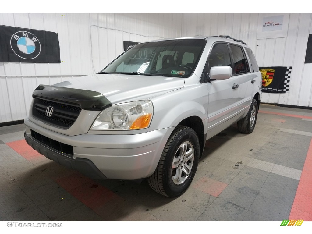 2003 Pilot EX-L 4WD - Starlight Silver Metallic / Gray photo #3