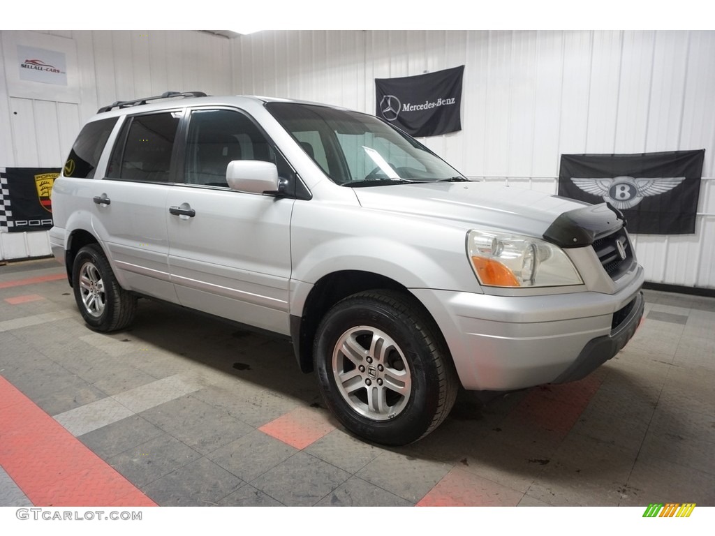 2003 Pilot EX-L 4WD - Starlight Silver Metallic / Gray photo #6