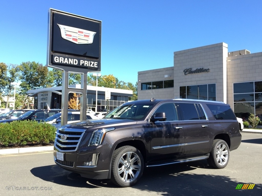 2017 Escalade ESV Luxury 4WD - Dark Granite Metallic / Kona Brown photo #1