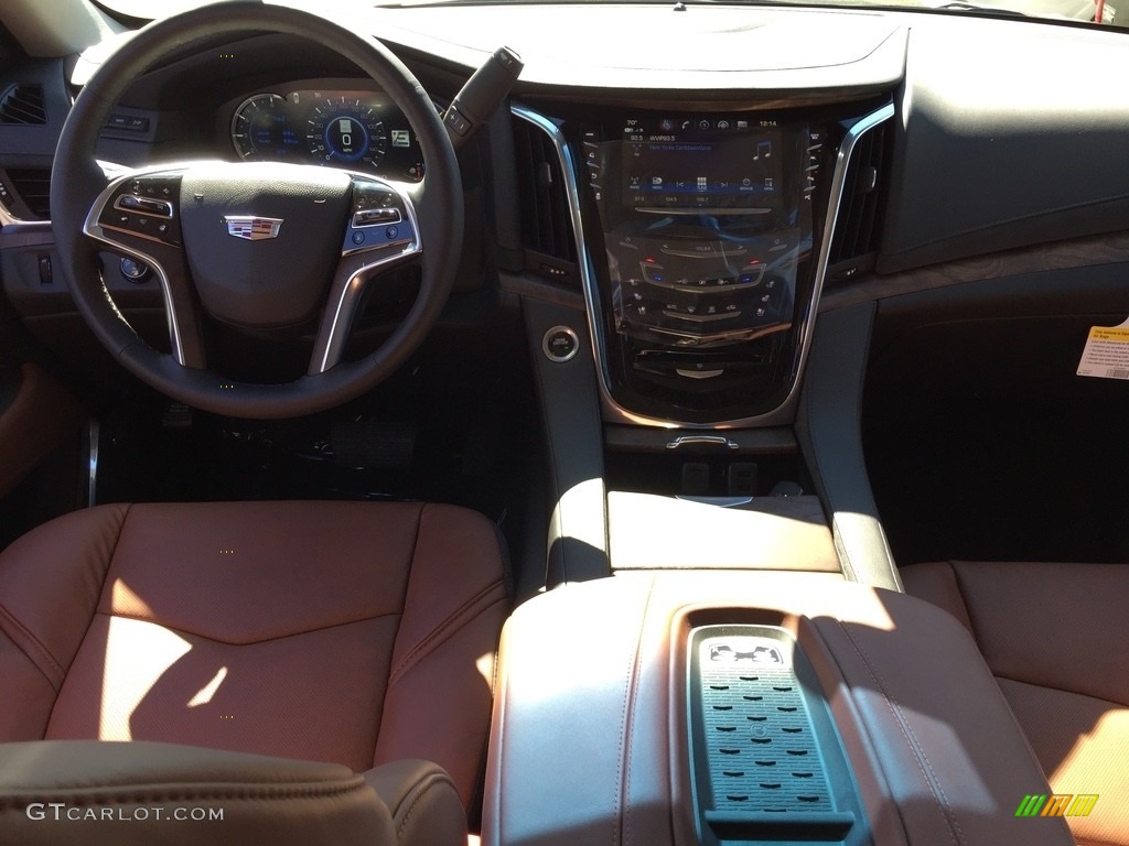 Kona Brown Interior 2017 Cadillac Escalade ESV Luxury 4WD Photo #116176988