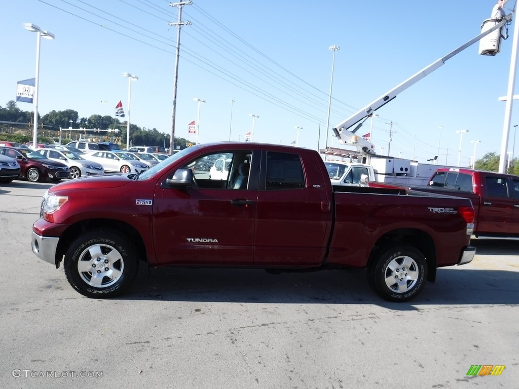 2008 Tundra SR5 Double Cab 4x4 - Salsa Red Pearl / Graphite Gray photo #8