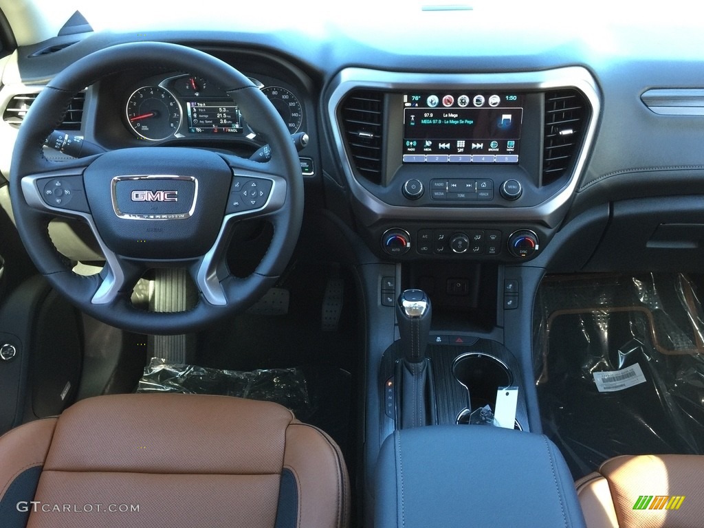 2017 GMC Acadia All Terrain SLT AWD Jet Black/Kalahari Dashboard Photo #116179646