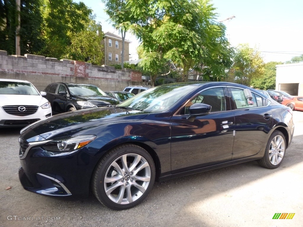 2017 Mazda6 Touring - Deep Crystal Blue Mica / Black photo #4