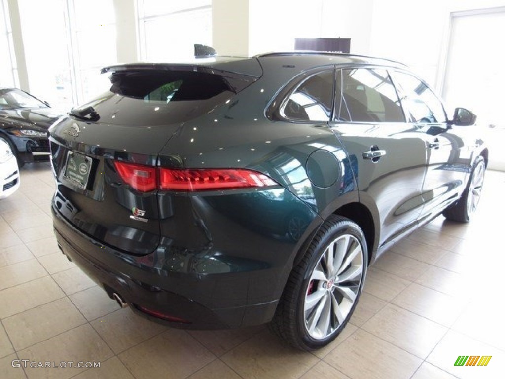 2017 F-PACE 35t AWD S - British Racing Green / S Brogue/Light Oyster photo #7