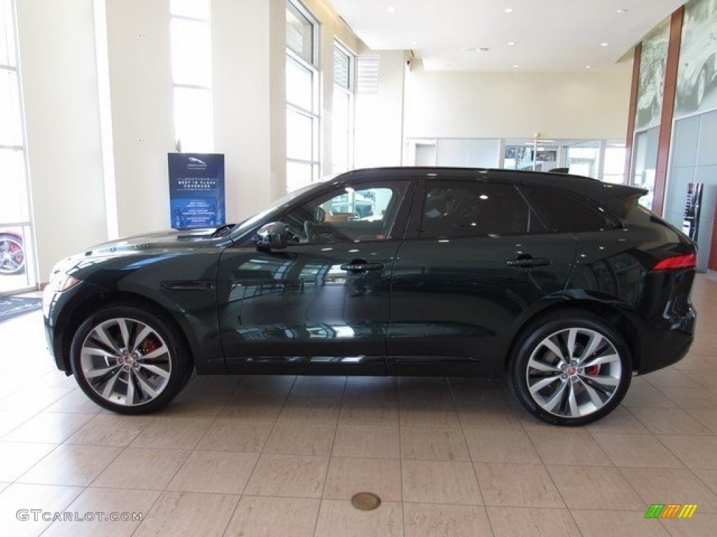 2017 F-PACE 35t AWD S - British Racing Green / S Brogue/Light Oyster photo #10