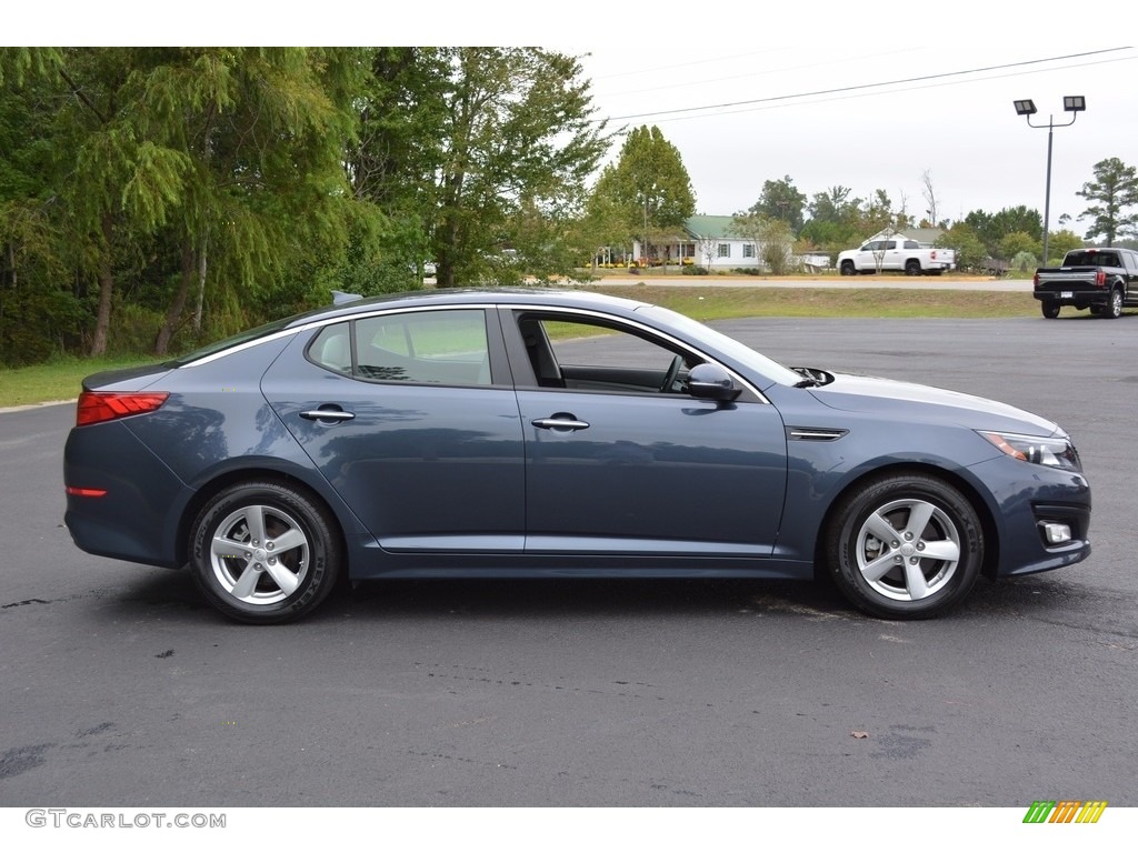 2015 Optima LX - Smokey Blue Metallic / Beige photo #2