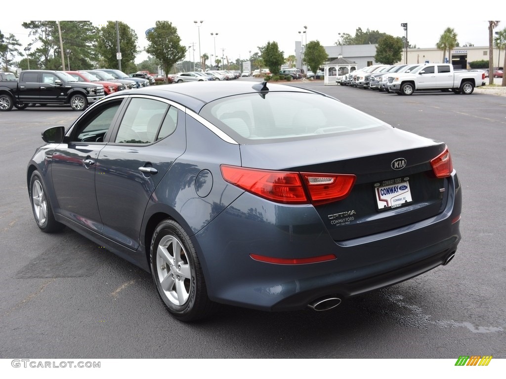 2015 Optima LX - Smokey Blue Metallic / Beige photo #8