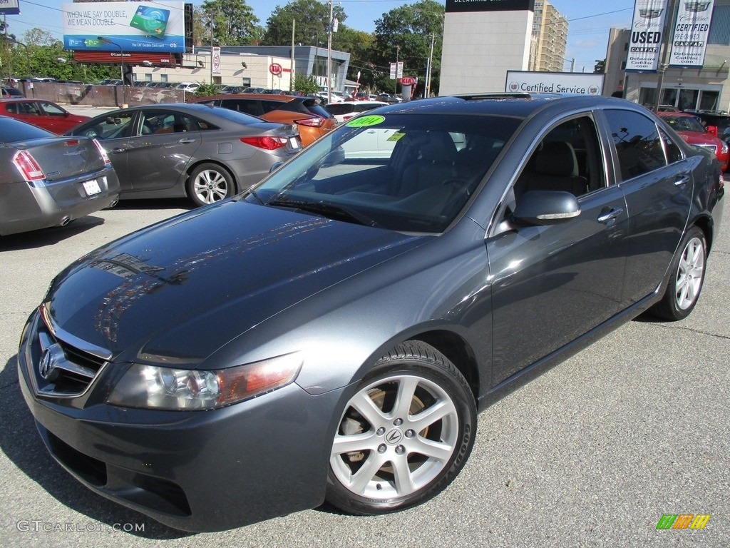 2004 TSX Sedan - Carbon Gray Pearl / Quartz photo #2