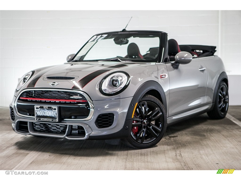 Moonwalk Grey Metallic 2017 Mini Convertible John Cooper Works Exterior Photo #116188526
