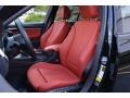 Coral Red 2016 BMW 3 Series 340i xDrive Sedan Interior Color