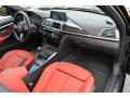 2016 BMW 3 Series Coral Red Interior Dashboard Photo