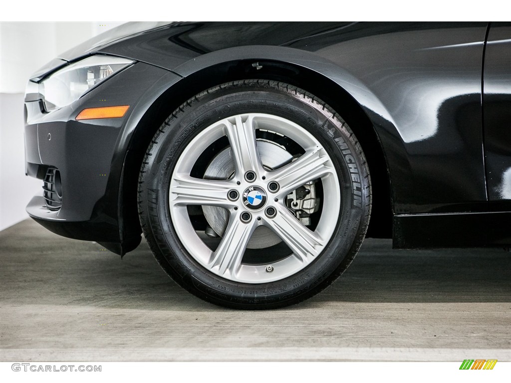 2014 3 Series 320i Sedan - Black Sapphire Metallic / Venetian Beige photo #8