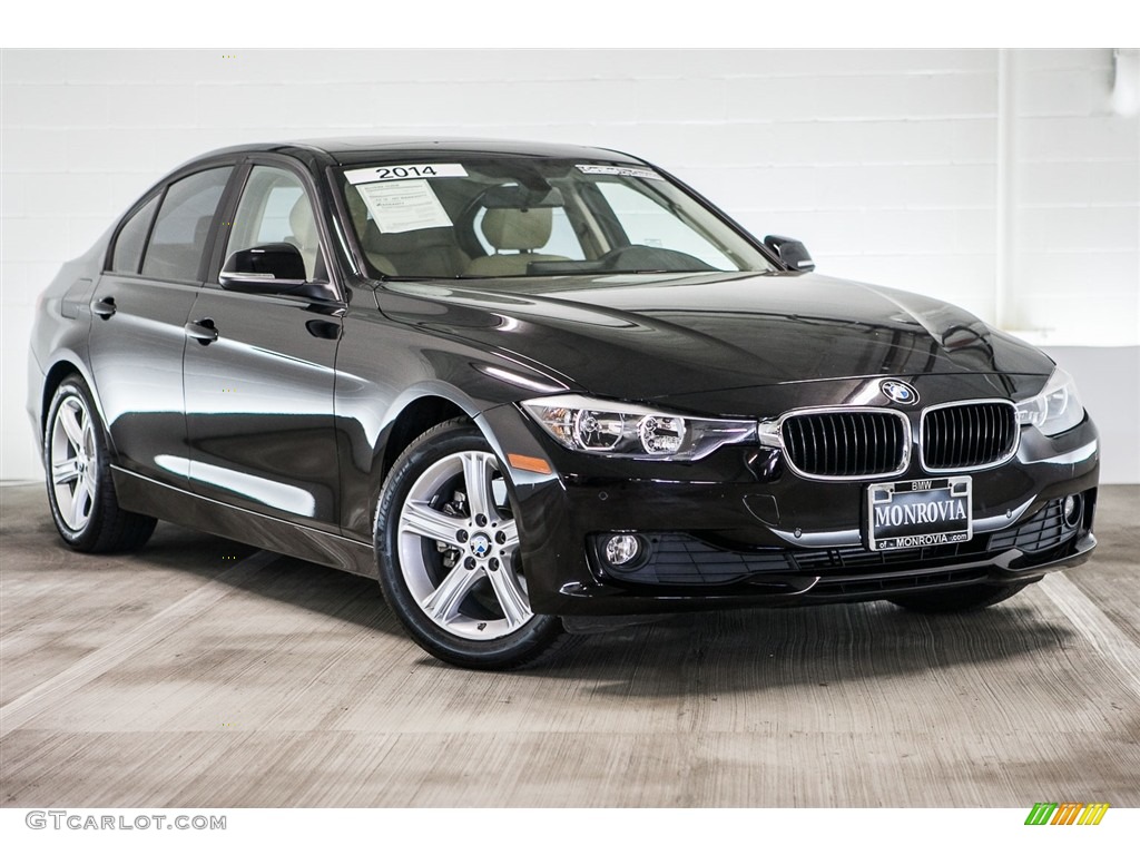 2014 3 Series 320i Sedan - Black Sapphire Metallic / Venetian Beige photo #12