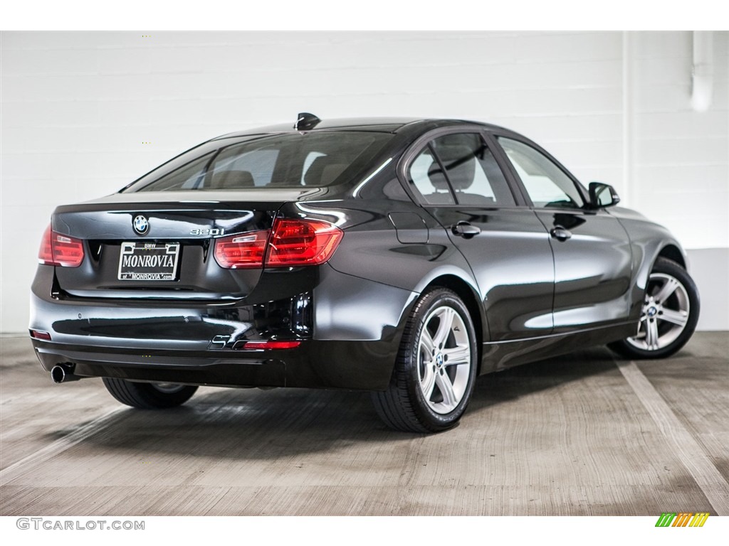 2014 3 Series 320i Sedan - Black Sapphire Metallic / Venetian Beige photo #15