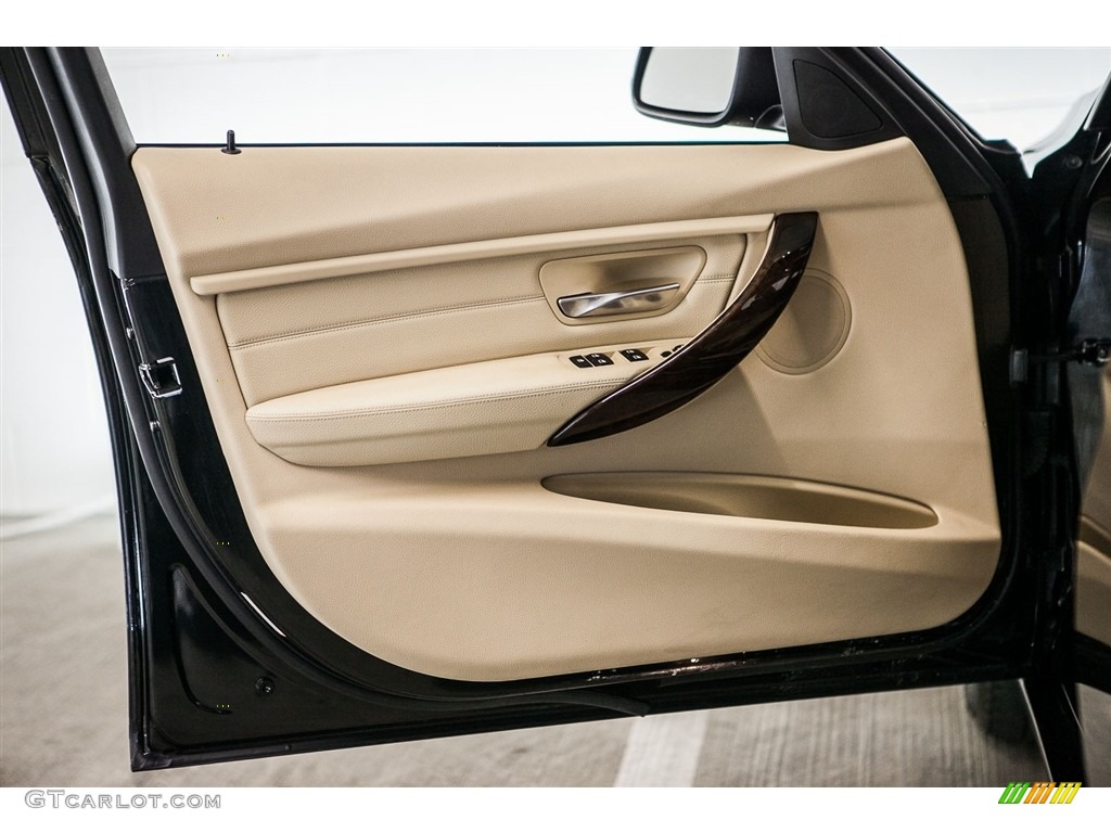 2014 3 Series 320i Sedan - Black Sapphire Metallic / Venetian Beige photo #22