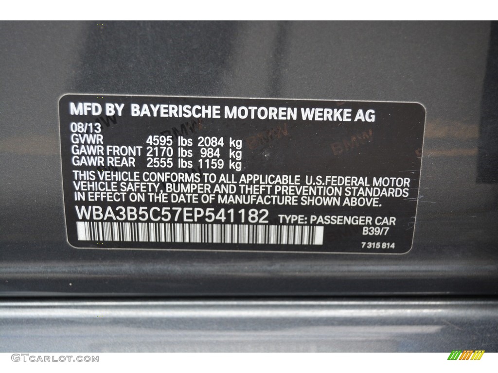 2014 3 Series 328i xDrive Sedan - Mineral Grey Metallic / Black photo #34