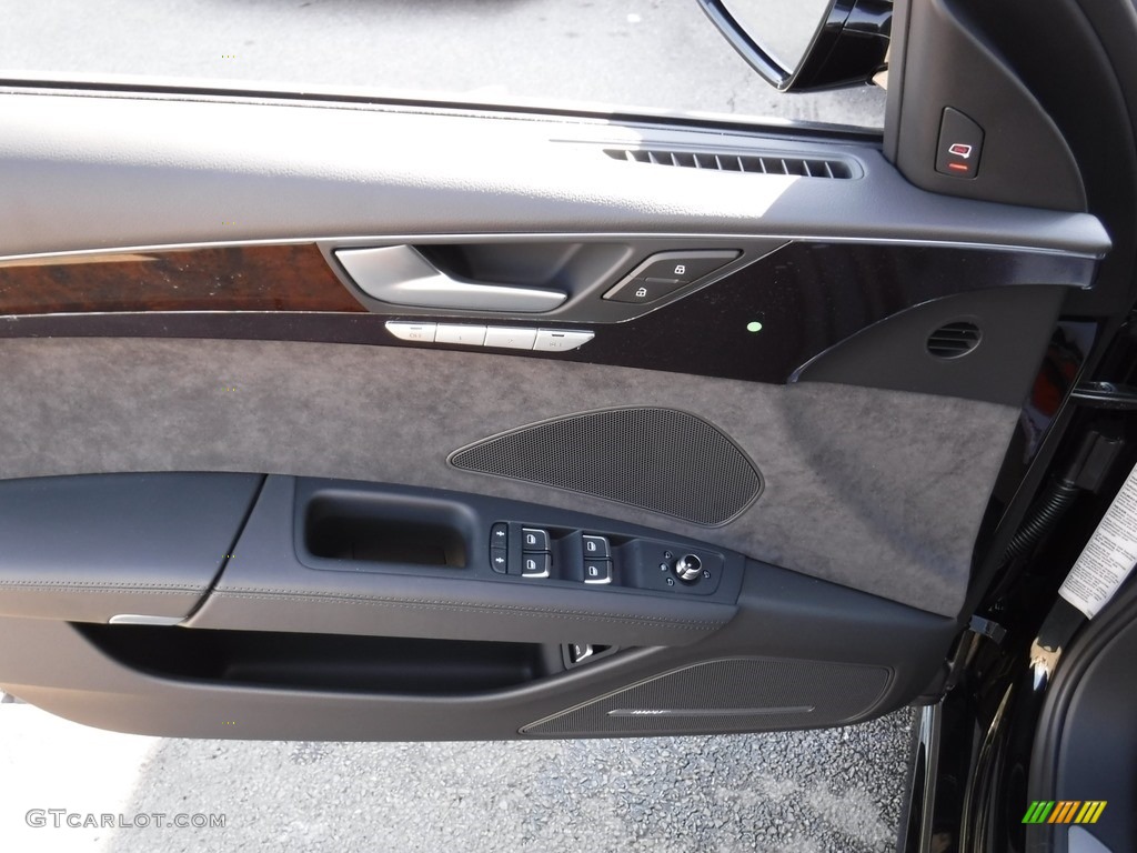2017 Audi A8 L 3.0T quattro Black Door Panel Photo #116194583
